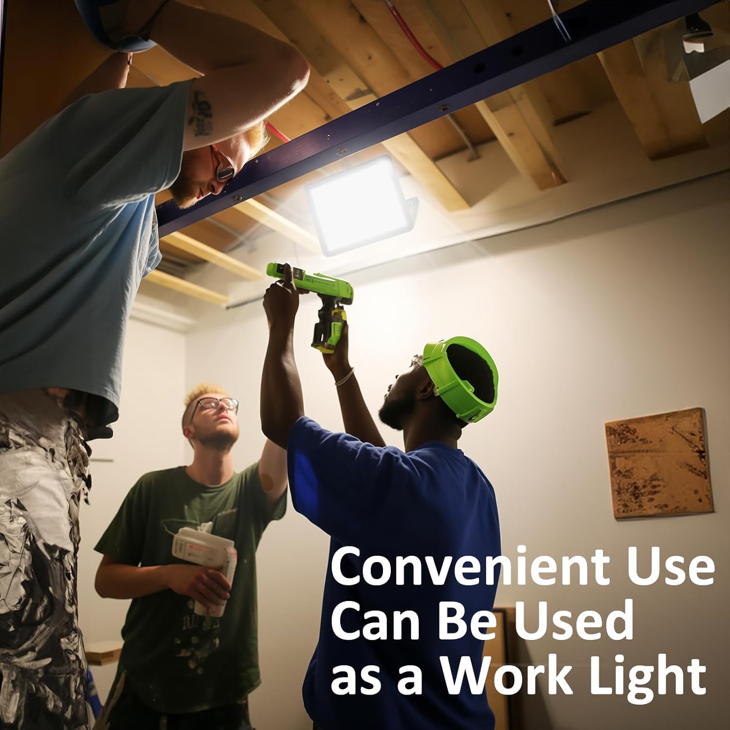 50W LED Flood Light Outdoor, 5000LM Super Bright Floodlight Outside Work Light with Plug, 6500K Daylight White LED Flood Light Outdoor, IP66 Waterproof Outdoor Flood Light-1Pack